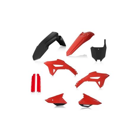 Full Kit Plastiques Acerbis Noir Rouge Crf Crf