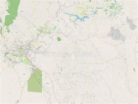 Machakos, Kenya. OSM. No Legend Stock Illustration - Illustration of ...