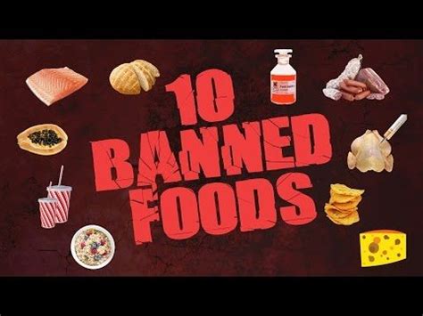 Food Infographic Banned Foods Every American Should Stop Eating To