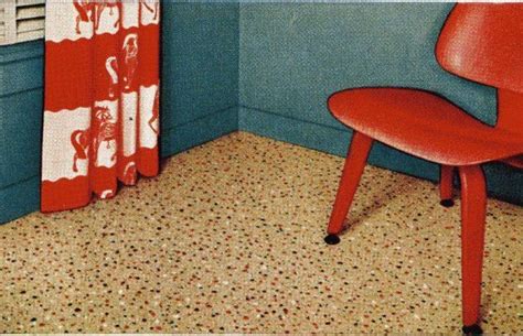 Vintage Linoleum Design - 1952 | Cool house designs, Retro flooring, Retro homes