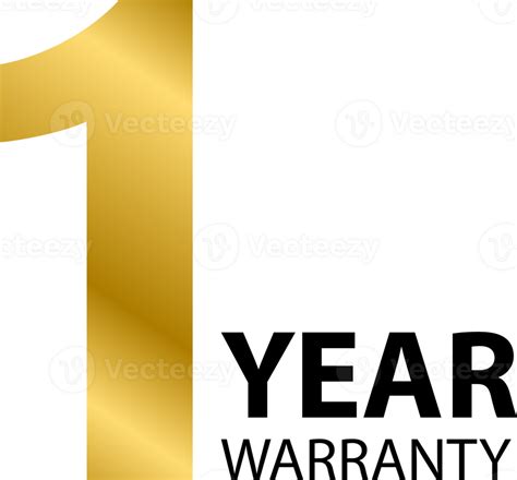 1 Year Warranty Gold Stamp Icon For Graphic Design Logo Website Social Media Mobile App Ui