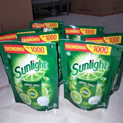 Jual SUNLIGHT Pencuci Piring Jeruk Nipis Kemasan Rp 1000 Shopee Indonesia