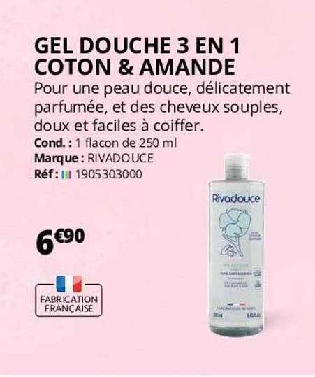 Promo Gel Douche En Coton Amande Chez Distri Club M Dical