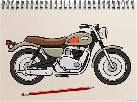 Motorcycle Drawing Ideas How to draw a Motorbike