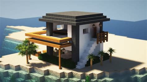 Minecraft Modern Beach House Exterior