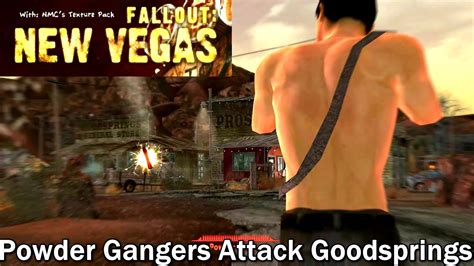 Fallout New Vegas Modded 4k No Commentary Powder Gangers Attack