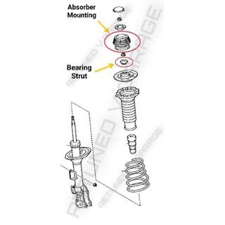 TOYOTA VIOS NCP 93 2007 2013 FRONT ABSORBER MOUNTING BEARING