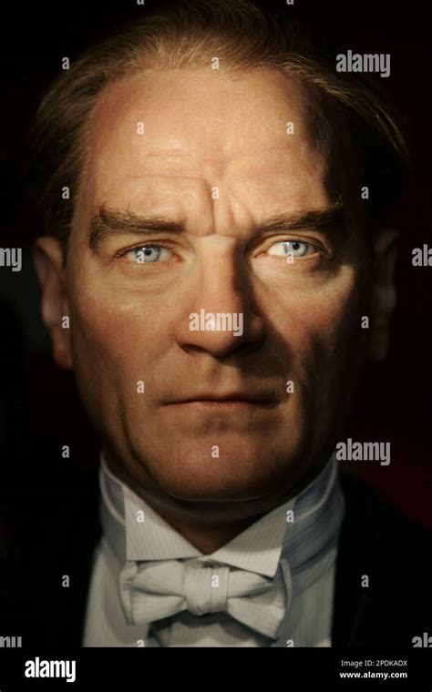 A new waxwork statue of Mustafa Kemal Ataturk, the founder of modern ...