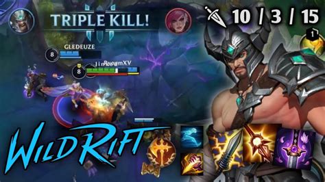 Tryndamere Wild Rift Gameplay Jungle Build Runes Youtube