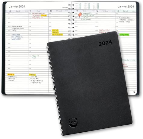 Agenda Par Smart Panda A Agenda Semainier La Simplicit