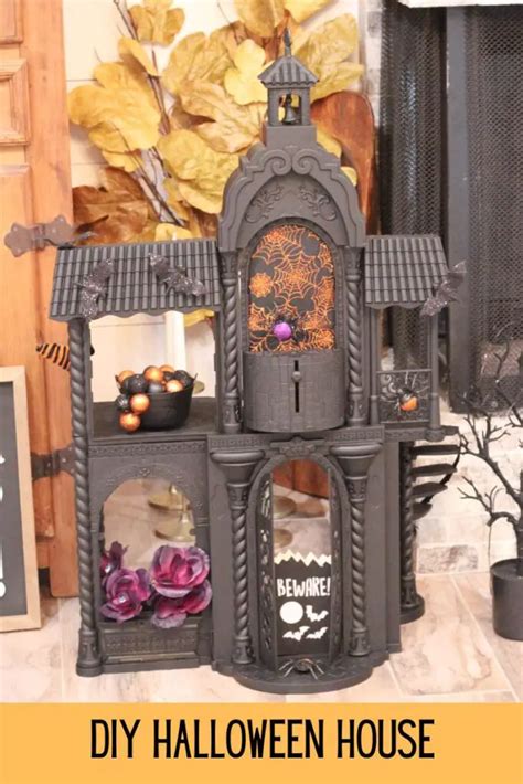 How To Make An Easy DIY Halloween House - Beauty Within Home