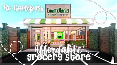 Roblox Bloxburg No Gamepass Affordable Mini Grocery Store Minami