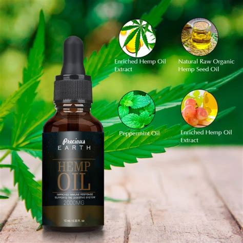 Buy Precious Earth 2000mg Hemp Oil Broad Spectrum Hemp Oil Extract