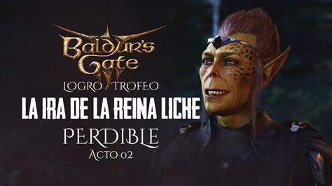 Perdible Baldur S Gate Acto Trofeo Logro La Ira De La