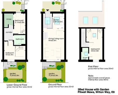 Wtf Lower Ground Floor And Ground Floor House Layout Plans House Layouts Narrow House Designs