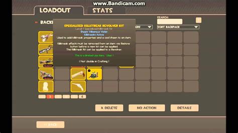 Tf Crafting A Specialized Killstreak Revolver Kit Sheen Villanious