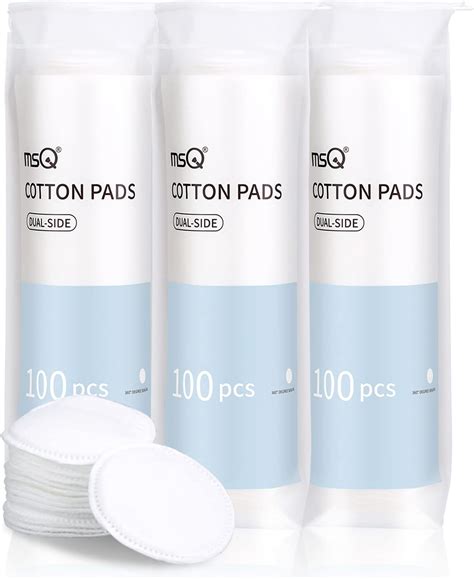 Msq Cotton Rounds 300 Count Makeup Remover Pads 100 Pure Cotton Facial