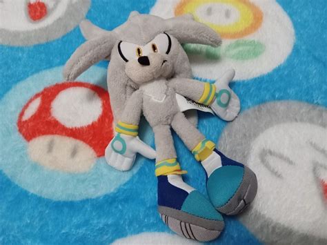 Very Rare Jazwares Sonic The Hedgehog Silver Sonic Plush Toy Doll 2010