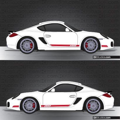 Popular Stripe Kit For The Porsche Cayman S By Ki Studios Porsche