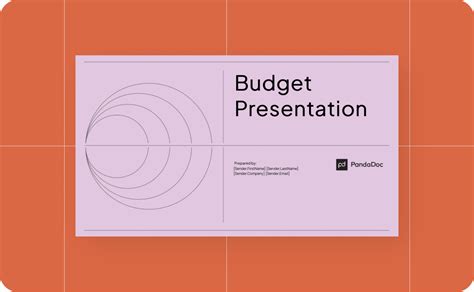 Free Budget Presentation Template | PandaDoc