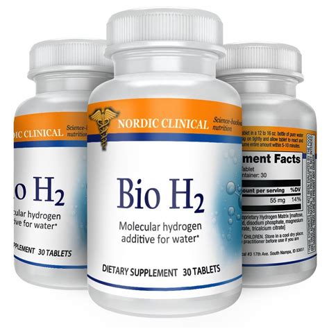 Galleon Nordic Clinical Bio H2 Molecular Hydrogen Additive Antioxidant Supplement