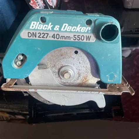 Black And Decker Vintage Corded Circular Saw Dn227 40mm 550w Made In West