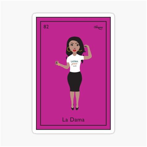 La Dama Sticker For Sale By Vosio Redbubble