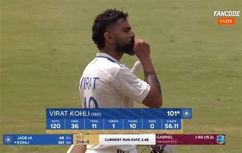 Johns On Twitter First Away Test Hundred For King Kohli After 5