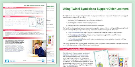 Using Twinkl Symbols To Support Older Learners Twinkl