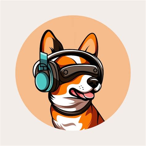 Premium Vector Dog Gaming Cartoon Vector Icon Illustration