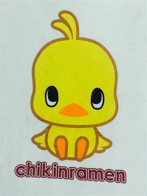 Nissin Chikin Ramen Hiyoko Cute Duck L Size Women S Fashion Tops