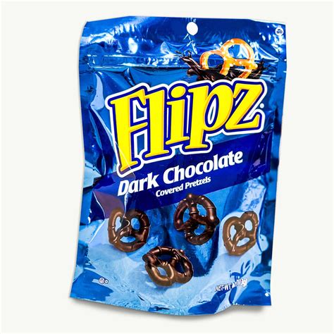 Flipz Dark Chocolate Pretzels 4oz Noble Crunch