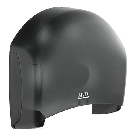 Lavex Black 13 Single Roll Jumbo Toilet Tissue Dispenser