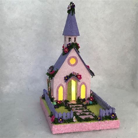 Original Easter Pink And Lilac Putz Church Easter Putz Etsy