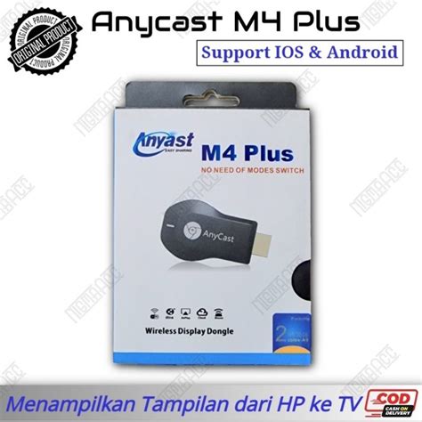 Jual Wireless Display DONGLE Anycast TV M4 PLUS Screen Mirroring WiFi