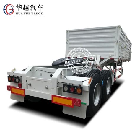 2 Axle 30 Tons Superlink Side Wall Cargo Truck With Fifth Wheel For