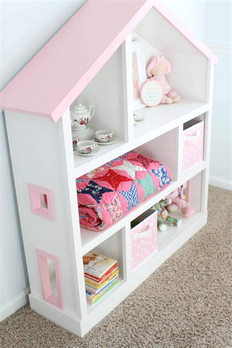 Wooden Dollhouse Bookcase15 Diy Dollhouse Bookcase Plans Guide