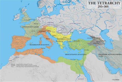 Roman Empire Map [Eastern & Western Rome]