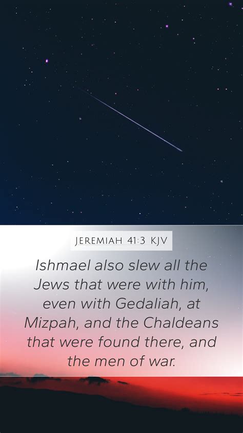 Jeremiah Kjv Mobile Phone Wallpaper Ishmael Also Slew All The