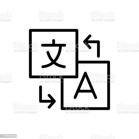 Translation Icon Vector Design Template Simple And Modern Stock