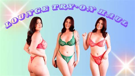 Kaylasummersxo NUDE Lounge Brand Lingerie Try On Haul ManyVids