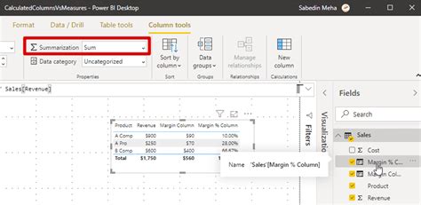 Power Bi Tutorial When To Use Calculated Columns And Measures