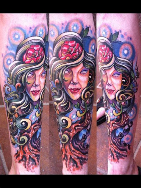 Lady Head Tattoo By Vince Villalvazo Tattoos Body