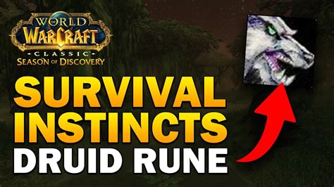 Sod Survival Instincts Druid Rune 60 Second Guide Youtube