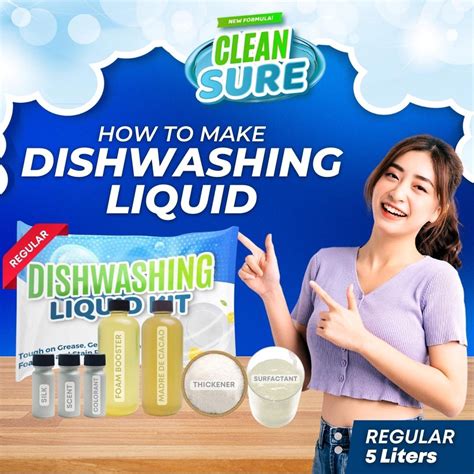 Cleansure Diy Dishwashing Liquid Kit L Make Your Own Dish Soap