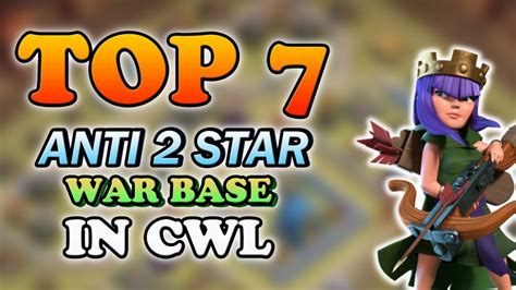 Top 7 Anti 2 Star Th13 And Th14 War Base With Replays In Cwl Jan 2024