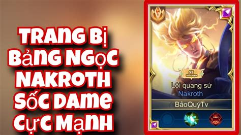 Top Nakroth Hướng Dẫn Trang Bị Bảng Ngọc Nakroth Mùa S3 2023 YouTube