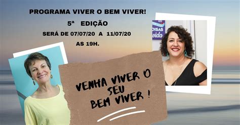 Programa Viver o Bem Viver 5ª Edição Sympla