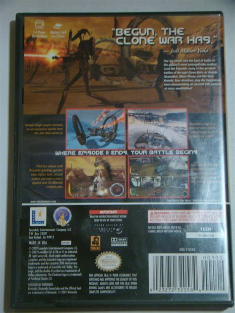 Nintendo GAMECUBE - STAR WARS THE CLONE WARS (Complete with Manual) - Video Games