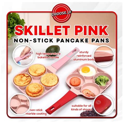 NEW Frying Pan 4 Holes Non Stick Thickened Omelet Pan Pancake Egg